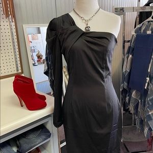 Black one sleeve dress by item ditto, new with tags size S